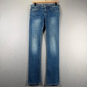 Pilcro Parallel Women Jeans Size 28 Medium‎ Wash Straight Leg Denim Pants